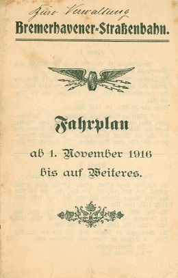 Fahrplan 1916