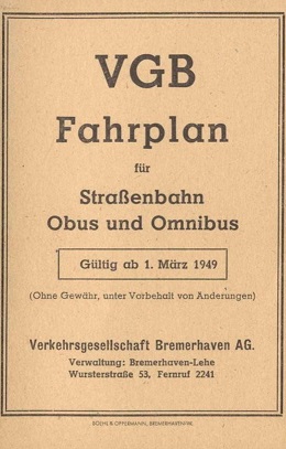 Fahrplan 1949