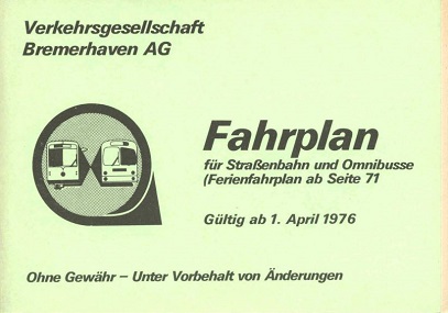 Fahrplan 1976