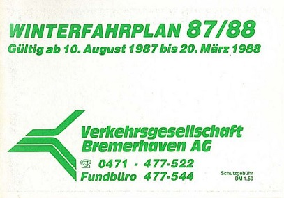 Fahrplan 1987